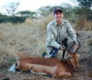 A nice impala ram (23" horns)