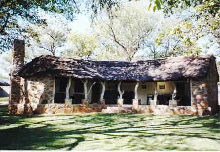 Living area at the safari camp